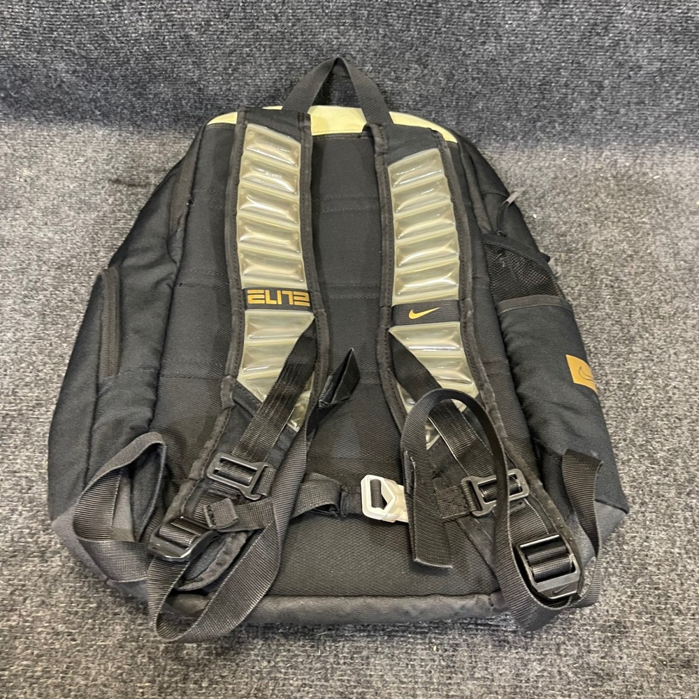 Nike BA6164-013 Elite Pro Basketball Backpack 32L Black Metallic Gold Hoop Bag - Picture 14 of 16